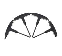 Gatuida 4 pièces Clé T pour Patins à roulettes Noire Outil de Démontage Visserie et Roues Accessoire Pratique pour Rollers et Patins à Glace