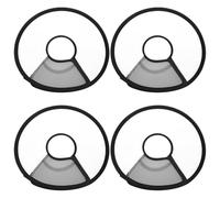 Gatuida 4 pièces Collerette de Protection Transparente pour Chien et Chat Lot de Colliers Ajustables Anti-léchage Cones Élisabéthains Souples pour Chiots et Chatons Confortables et