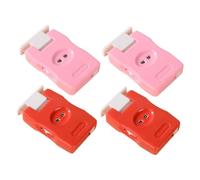 Gatuida 4 Pièces Compteur de Mailles Manuel pour Tricot et Crochet Kit de Compteurs de Rangées Plastique Abs Pression Outil de Marquage Portable pour Projets DIY Accessoire pour Débutants