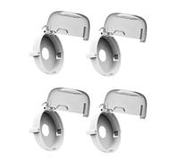 Gatuida 4 Pièces Couvercle de Bouton de Gaz, Couvercle de Cuisinière à L'épreuve des Garçon et Filles, Abs Blanc, pour Bouton de Four Cuisinière, Sécurité Bébé et Garçon et Filles
