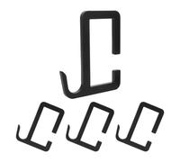 Gatuida 4 Pièces Crochet Suspendre pour Cible Gong, Support Acier 2x4 Noir | Compatibilité Large, Fixation Ferme des Cibles Acier, Montage Simple, Usage au Stand de Tir