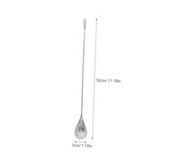 Gatuida 4 Pièces Cuillère à Cocktail Inox Lot de Cuillères Longues à Manche Spiralé Agitateur pour Bar Mélangeur pour Cocktails Café et Outil et Élégant pour et Amateurs