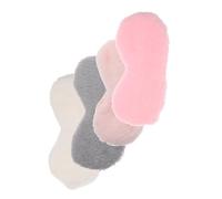 Gatuida 4 pièces de Sommeil Soie Imitation Peluche Yeux Doux et Cache-yeux Occultant pour Dormir et Voyages