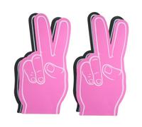 Gatuida 4 pièces Doigts Mousse Géants pour Supporter Accessoires de Jeu et Fête Mains Mousse Colorées pour Événements Sportifs et Animation de Soirée