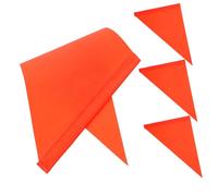 Gatuida 4 Pièces Drapeau De Sécurité à Vélo Équipement D'entraînement De Football Drapeaux Vtt Avec Mât Drapeau Rouge Stickers Drapeaux De Mini-golf Flags De Fanions Rouge Pvc