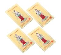Gatuida 4 Pièces Feng Shui Carte Zodiac Cheval Doré Pendentif Style Chinois Portable pour Cadeau an