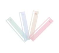Gatuida 4 Pièces Guide de Lecture des Lignes de Mahjong en Plastique | Marque-page Transparent, Bords Droits, Léger, pour Textes, Papier et Manuels, Maison et Fêtes