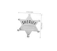 Gatuida 4 Pièces Lot de Badges de Shérif Alliage de Zinc Étoile à Pointes Accessoires pour Costume de Policier Épinglette Robuste pour Halloween et Jeux de Rôle