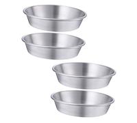 Gatuida 4 pièces Lot de Coupelles Rondes Acier Inoxydable Assiettes à Sauce et Plats Accompagnement pour Dips Épices et Petites Collations Résistantes et Polyvalentes