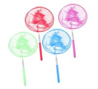 Gatuida 4 pièces Lot de Filets Télescopiques pour Attraper Insectes et Filet Acier Inoxydable Outils de Capture pour Garçon Fille Jouets Plein Air Couleurs Assorties Bleu Rouge Vert