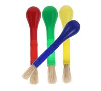 Gatuida 4 pièces Lot Pinceaux Peinture Garçon Fille Plastique Kit Art Portable Léger Brosse Humide pour Dessin et Peinture Débutants Nettoyage Facile Couleurs Assorties Bleu Rouge