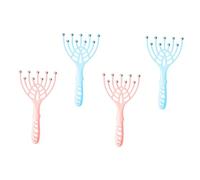 Gatuida 4 pièces Masseur de Tête Créatif Outil de Massage Manuel pour Stimulateur de Points Acupression Tension Design Durable et Bille