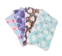 Gatuida 4 pièces Matelas de Sommeil pour Petits Animaux de Coussin Doux et Chaud pour Hamsters Chinchillas Cochons et Couleurs Vert Rose Motif Cœur