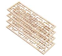 Gatuida 4 pièces Mini Paravent Décoratif Chinois Accessoires Miniatures pour Maison de Poupée Modèle Ornemental Stable et Réaliste pour Décoration de Scène Photo