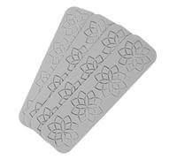 Gatuida 4 pièces Moules Silicone Décoratifs Lotus Fleur Tapis Embossé pour Décoration Gâteau Mousse et Pâte à Sucre Flexible et Antiadhésif Rangement Compact