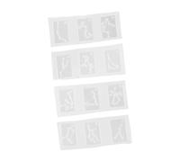 Gatuida 4 pièces Moules Silicone Pour Pendentifs Constellation Formes DIY Création Bijoux Facile à Nettoyer