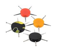 Gatuida 4 Pièces Nail Art Design Pen Set With Ergonomic Acrylic Handles For Dotting Rhinestones Clay Embossing Multi-functional Nail Styling Tools For Precise Manicure