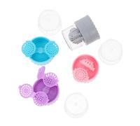 Gatuida 4 Pièces Nettoyant pour Lentilles De Contact Boîtes De Nettoyage pour Lentilles Étuis De Voyage pour Support De Nettoyage pour