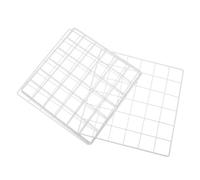 Gatuida 4 pièces Panneaux Muraux Grille Métallique Blancs pour Présentation Bijoux et Décoration Murale Organisateur Polyvalent pour Expositions et Événements