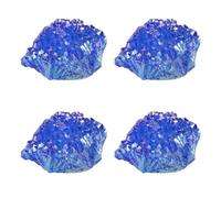 Gatuida 4 Pièces Pierre Décorative en Cristal Bleu Irrégulière pour | Objet Compact à Texture Fine, Aspect Délicat et Éclat Lumineux, pour Collection et Arrière-plan Photo
