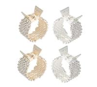 Gatuida 4 Pièces Pinces Métalliques à pour Queue de Cheval Accessoires et Résistants Fixation Haute et et Fête et Or