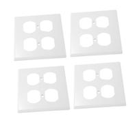 Gatuida 4 Pièces Plaque Murale Électrique Voies Résistante Aux Chocs Couverture de Prise Surface Rayures pour Maison et Bureau Design Américain Élégant