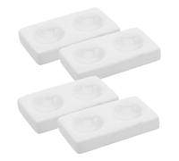 Gatuida 4 Pièces Plats de Laboratoire pour Expériences Chimiques pour Analyse Échantillons et Observation de Réactions