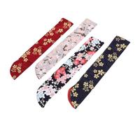 Gatuida 4 pièces Pochette de Protection pour Éventail Pliant Soie Lot de Pochettes Colorées pour Éventail à Main Étui Léger et Portable pour Rangement et Transport