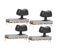 Gatuida 4 pièces Potentiomètre Coulissant Métal Outil de Réglage pour Table de Mixage Console Carte Commande de Volume avec Fonction Poussoir