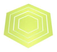 Gatuida 4 pièces Règle Quilting Acrylique Hexagone Gabarit Patchwork et Précis pour Couture DIY Accessoire Matériel Couture