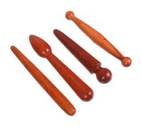 Gatuida 4 pièces Set de Bâtons de Massage pour Réflexologie Plantaire Outil Dacupression pour Points Méridiens et Manuel pour Massage à et Thérapie Traditionnelle Chinoise