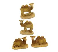Gatuida 4 Pièces Statue De Dromadaire Résine Jouets De Dromadaire Décoration Intérieure pour Maison Et Bureau Figurine De Paysage Miniatures