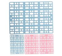Gatuida 4 pièces Tapis Plastique pour Cage de Animal Lot de Mats Carrés pour Lapin Hamster et et Faciles à Nettoyer Rose