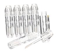 Gatuida 4 pièces Tubes Transparents pour Gloss à Récipients Vides pour à avec Applicateur Anti-fuite et Faciles à Utiliser pour DIY et Maquillage