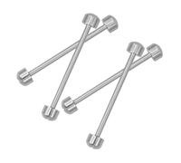 Gatuida 4 Pièces Watch Screw Tube Pins Steel Strap Connection Rods for Watch Repair DIY Accessories