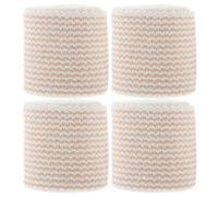 Gatuida 4 Rouleaux Bandage Élastique, Bandage Compressif, Tissu Élastique et Fil de Coton, Auto-adhésif, Respirant, 4 Rouleaux, pour Sport et Genou