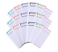 Gatuida 40 pièces Cartes Budget Assorties avec Fiches de Suivi de Dépenses Créatives Feuilles Budget Portables pour Maison et Bureau Gestion Facile des Finances Personnelles