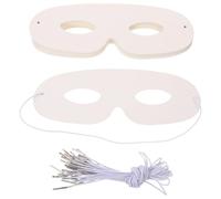Gatuida 40 pièces Lot de Masques Garçon Fille Carton Blanc à Peindre Masques Vierges avec Bande Élastique Confortables et Ajustables pour Projets Artistiques Fêtes et Activités Créatives