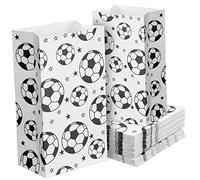 Gatuida 40 Pièces Sachets Papier de Football Lot Thème Sportif pour Fête Anniversaire pour et à Motifs Football et et Amusants