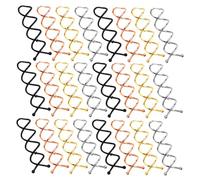 Gatuida 40 Pièces Spirales Pour Chignons Épingles À Chignon Arrondies Vis Pour Accessoires Pour Cheveux En Spirale Pinces À Outils De Coiffure Pour Torsadé