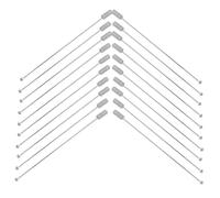 Gatuida 40pièces Broche Épingle Droite Transparente pour Corsage Bijoux Costume avec Capuchon de Sécurité Métal pour Couture et Personnalisation