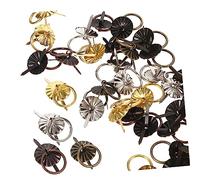 Gatuida 40pièces Mini Boutons Armoire Métal Avec Anneau Pour Tiroir Poignée De Porte Délicate Et Élégante Pour Décorer Placards Et Commodes