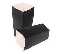 Gatuida 48 pièces Boîtes Popcorn Papier Pliables Noires Conteneurs Spacieux pour Popcorn Frites et Friandises Emballages Élégants et Réutilisables pour Fêtes et Anniversaires