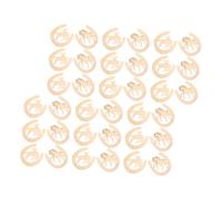 Gatuida 48 Pièces Horseshoe Wood Cutouts Unfinished Natural Wooden Slices For DIY Crafts Painting And Party Decorations Multipurpose Wood Pieces For Creative Art Projects