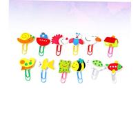 Gatuida 48 pièces Marque Pages Animaux Créatifs Forme de Trombones Colorés Pinces Papier Cartoon Robustes pour Étudiants Filles Fournitures Scolaires Organisatrices