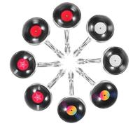 Gatuida 4paires Boucles Oreilles Disco Disque Vinyle Pendentifs Pour Femmes Bijoux Rétro Des Années