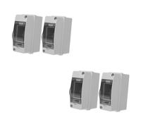 Gatuida 4pièces Coffret Électrique Étanche Voies avec Fenêtre Transparente Boîte De Distribution pour Intérieur Et Extérieur des Circuits Électriques