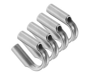 Gatuida 4pièces Cosses De Câble Métallique Acier Inoxydable Outil De Sertissage Pour Corde Cosse Câble Bague Protection Triangulaire
