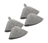 Gatuida 4pièces Lot de Bonnets De Sauna Feutre Chapeau Traditionnel Russe pour Sauna Et Hammam Adapté Hommes Et Femmes