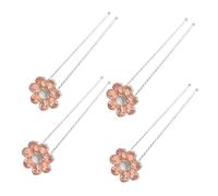 Gatuida 4pièces Pins à Cheveux De Mariage Ornés De Strass Fleurs Accessoires De Coiffure Pour Femmes Et Filles